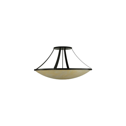 Urban 8 Light 44" Wide Semi-Flush Bowl Ceiling Fixture