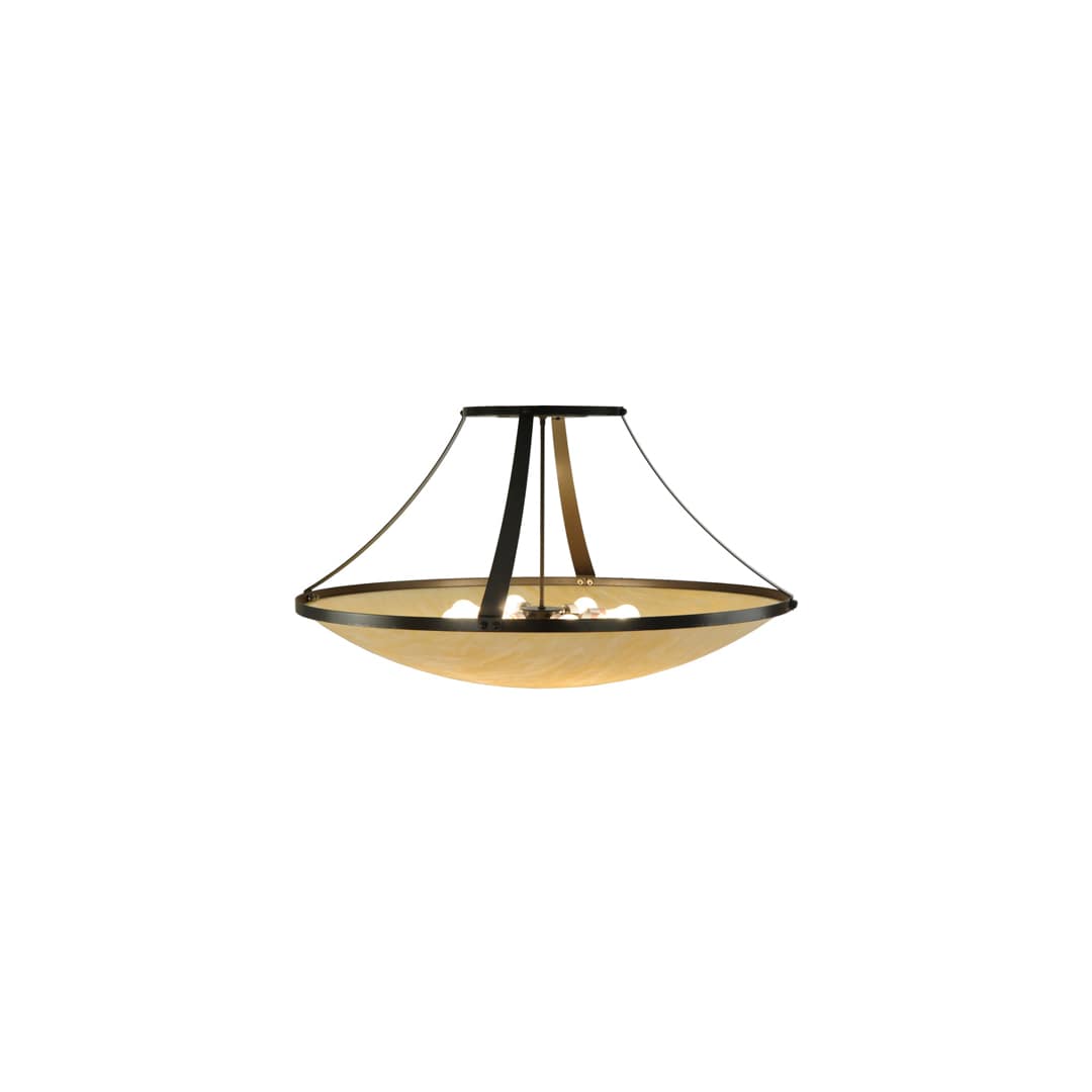 Urban 8 Light 44" Wide Semi-Flush Bowl Ceiling Fixture