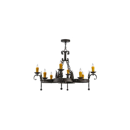 Andorra 8 Light 42" Wide Taper Candle Style Chandelier