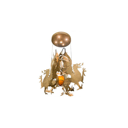 Dragos 4 Light 80" Wide Abstract Pendant