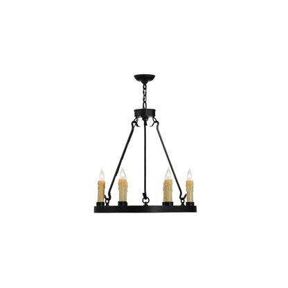 Deina 6 Light 24" Wide Taper Candle Ring Chandelier