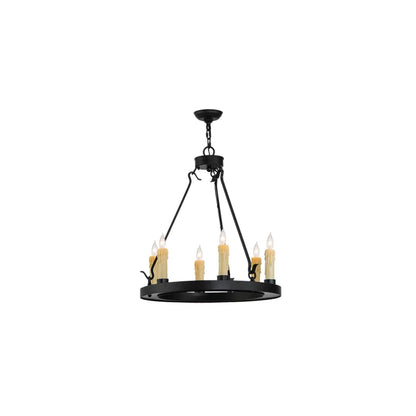 Deina 6 Light 24" Wide Taper Candle Ring Chandelier