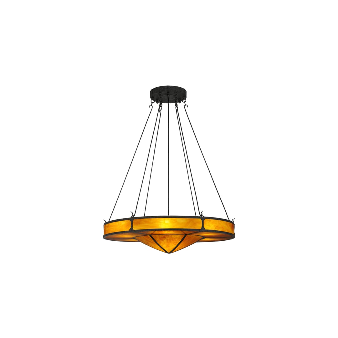 Timber 8 Light 48" Wide Drum Chandelier