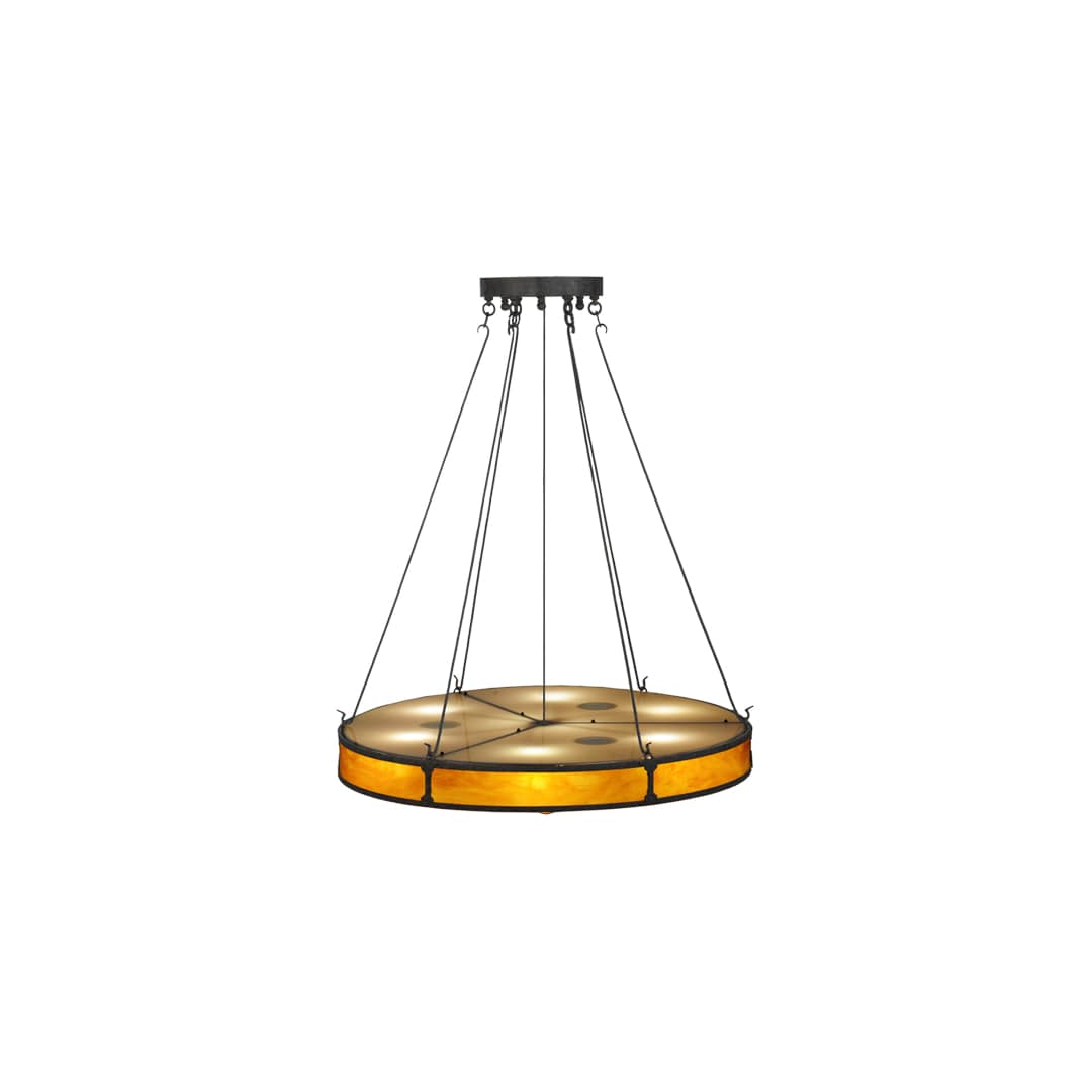 Timber 8 Light 48" Wide Drum Chandelier