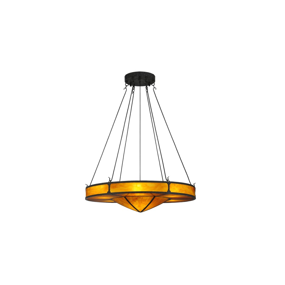 Timber 8 Light 48" Wide Drum Chandelier