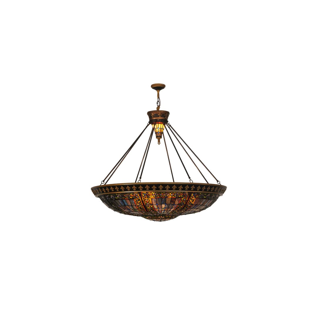 Fleur-de-lis 8 Light 45" Wide Pendant