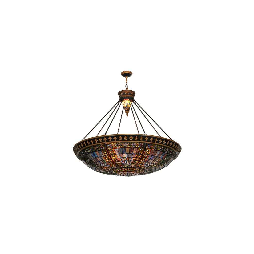 Fleur-de-lis 8 Light 45" Wide Pendant