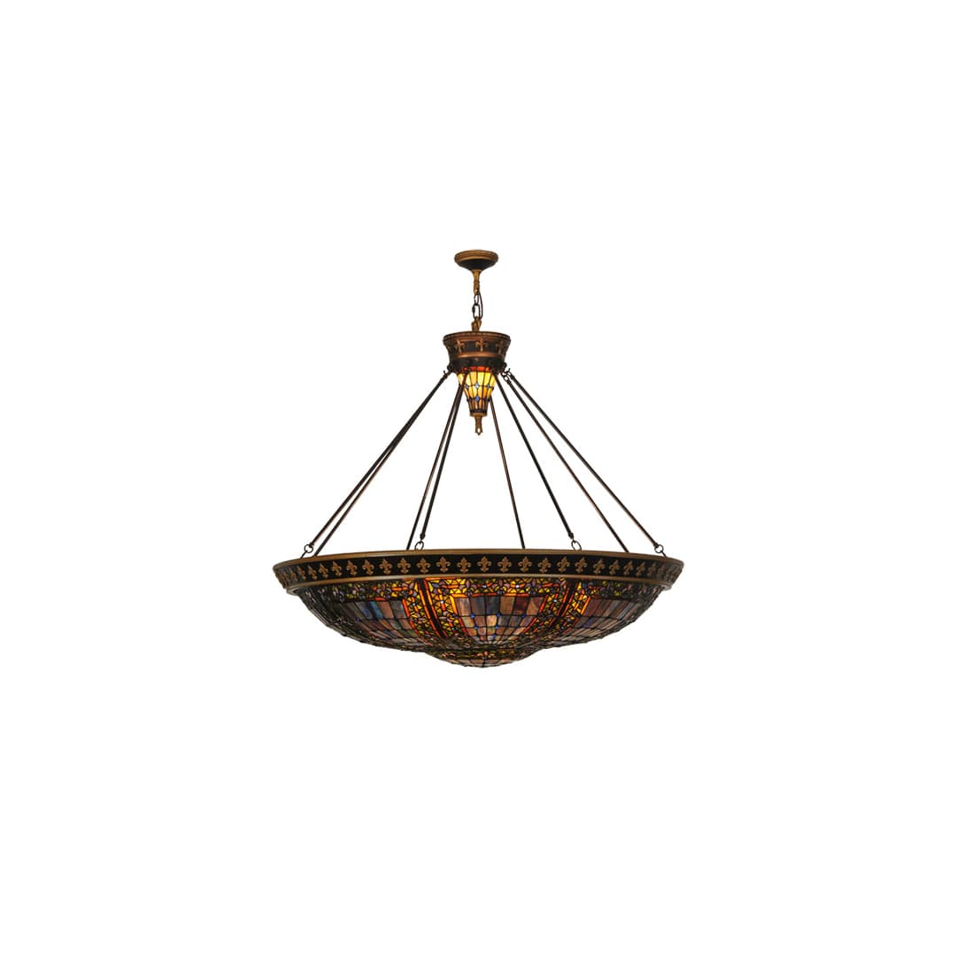 Fleur-de-lis 8 Light 45" Wide Pendant