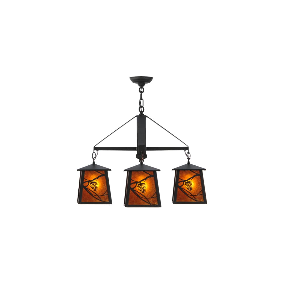 Whispering Pines 4 Light 28" Wide Chandelier