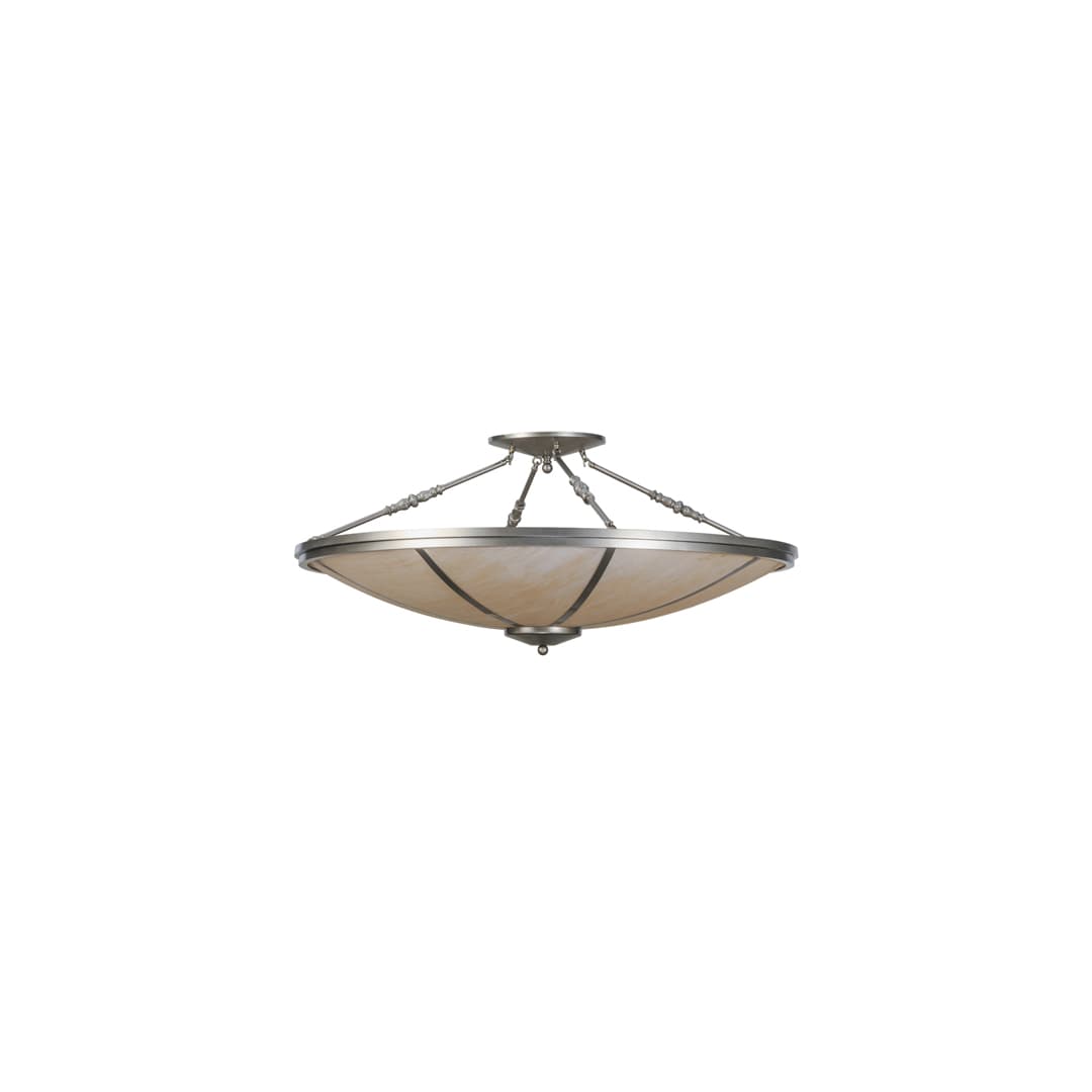Commerce 4 Light 45" Wide Semi-Flush Bowl Ceiling Fixture - Nickel Finish