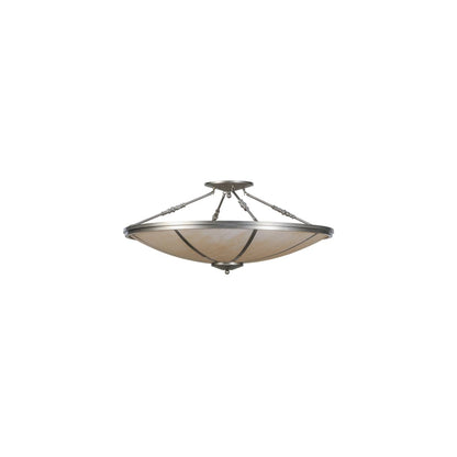 Commerce 4 Light 45" Wide Semi-Flush Bowl Ceiling Fixture - Nickel Finish