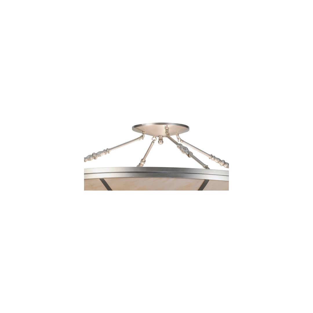 Commerce 4 Light 45" Wide Semi-Flush Bowl Ceiling Fixture - Nickel Finish