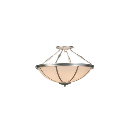 Commerce 4 Light 35" Wide Semi-Flush Bowl Ceiling Fixture - Nickel Finish