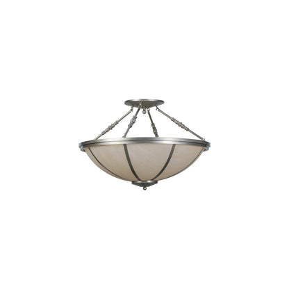 Commerce 4 Light 35" Wide Semi-Flush Bowl Ceiling Fixture - Nickel Finish