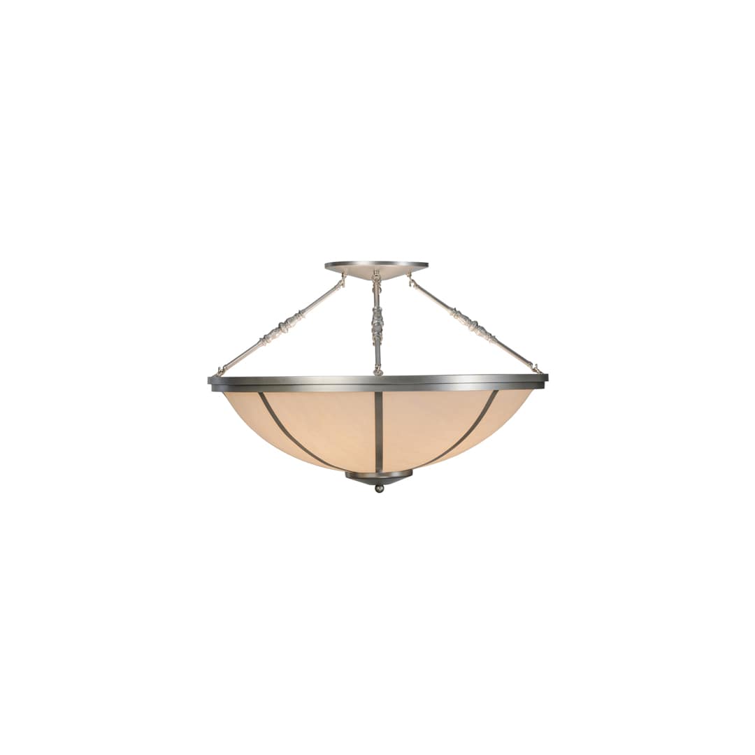 Commerce 4 Light 35" Wide Semi-Flush Bowl Ceiling Fixture - Nickel Finish