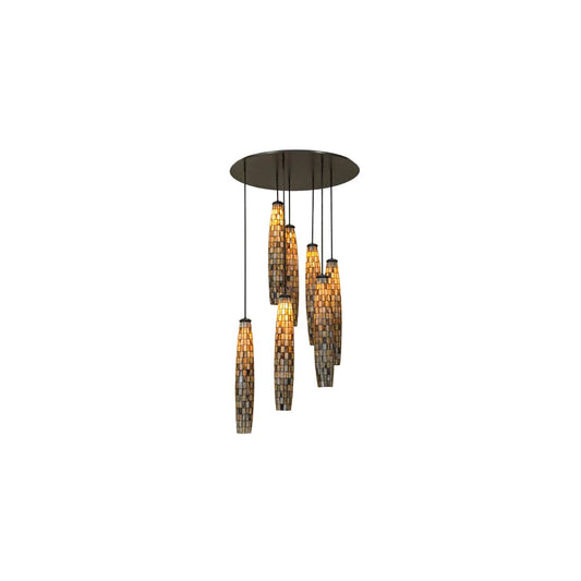 Checkers 7 Light 46" Wide Multi Light Pendant