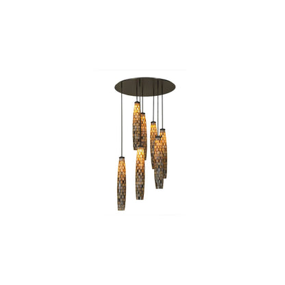 Checkers 7 Light 46" Wide Multi Light Pendant