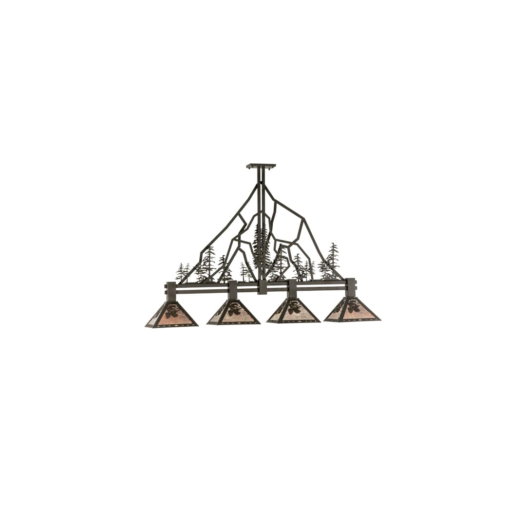 Tall Pines 4 Light 12" Wide Linear Pendant