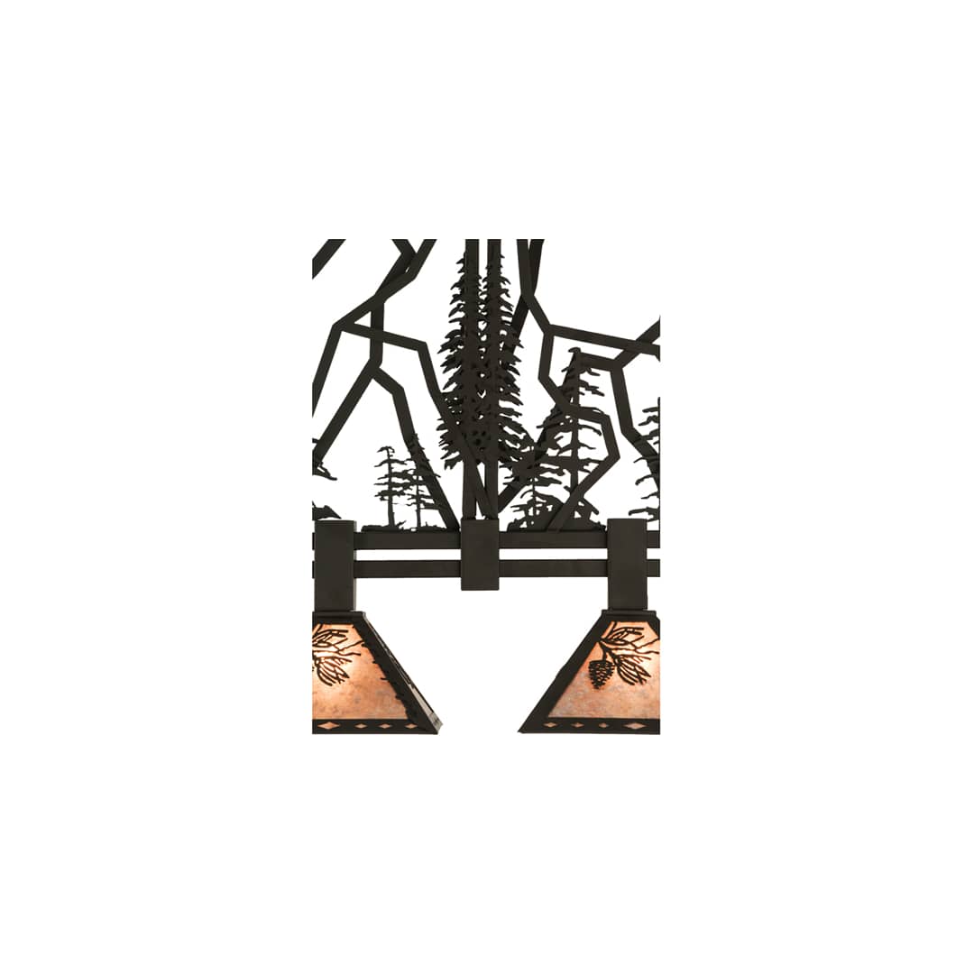 Tall Pines 4 Light 12" Wide Linear Pendant