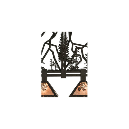 Tall Pines 4 Light 12" Wide Linear Pendant