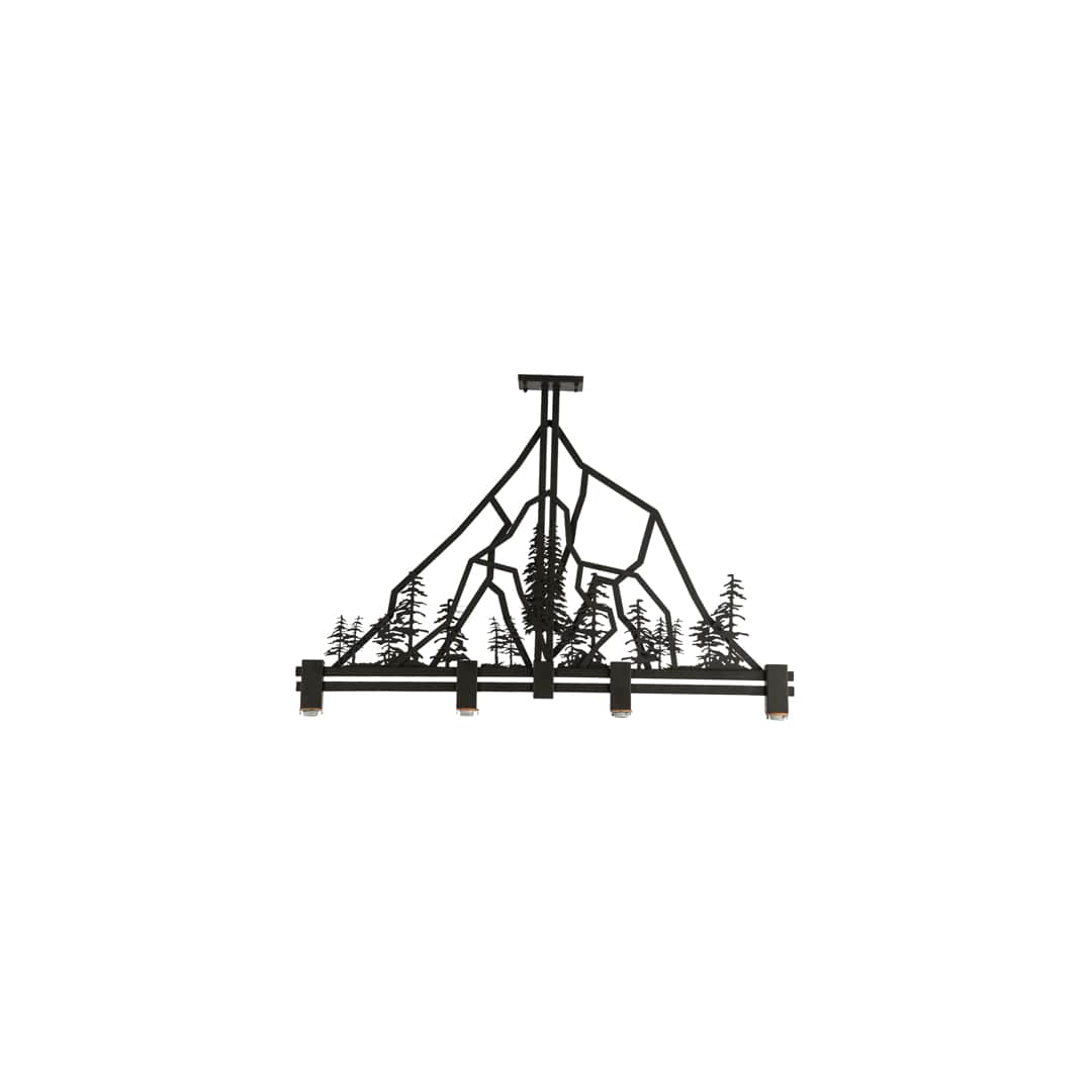 Tall Pines 4 Light 12" Wide Linear Pendant