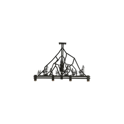 Tall Pines 4 Light 12" Wide Linear Pendant