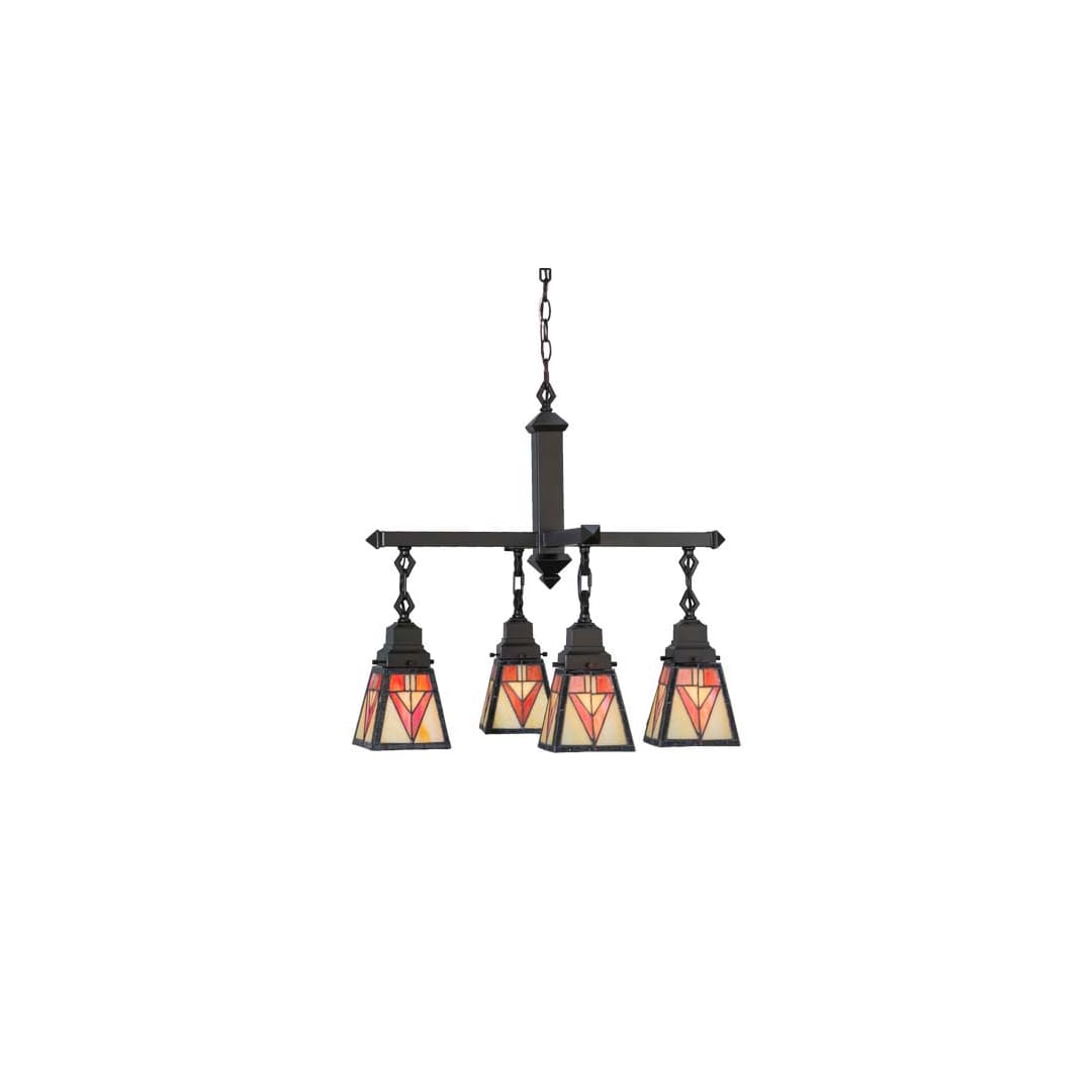 Otero Mission 4 Light 24" Wide Chandelier