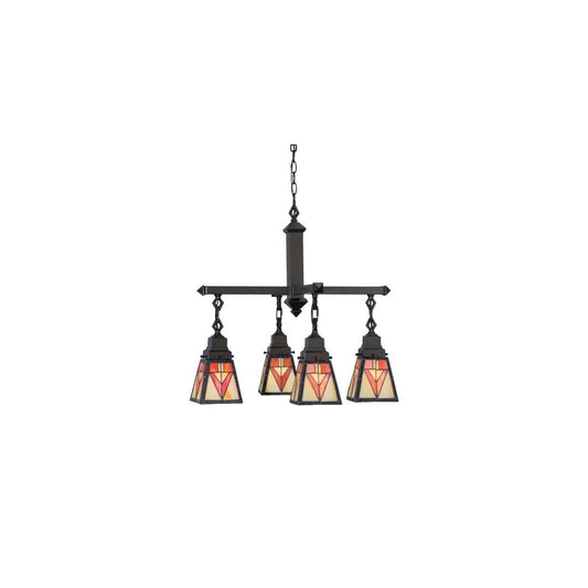 Otero Mission 4 Light 24" Wide Chandelier