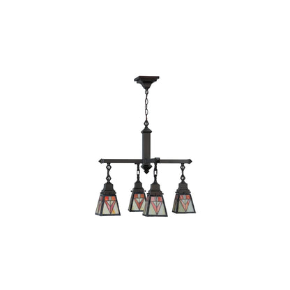Otero Mission 4 Light 24" Wide Chandelier