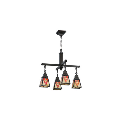 Otero Mission 4 Light 24" Wide Chandelier