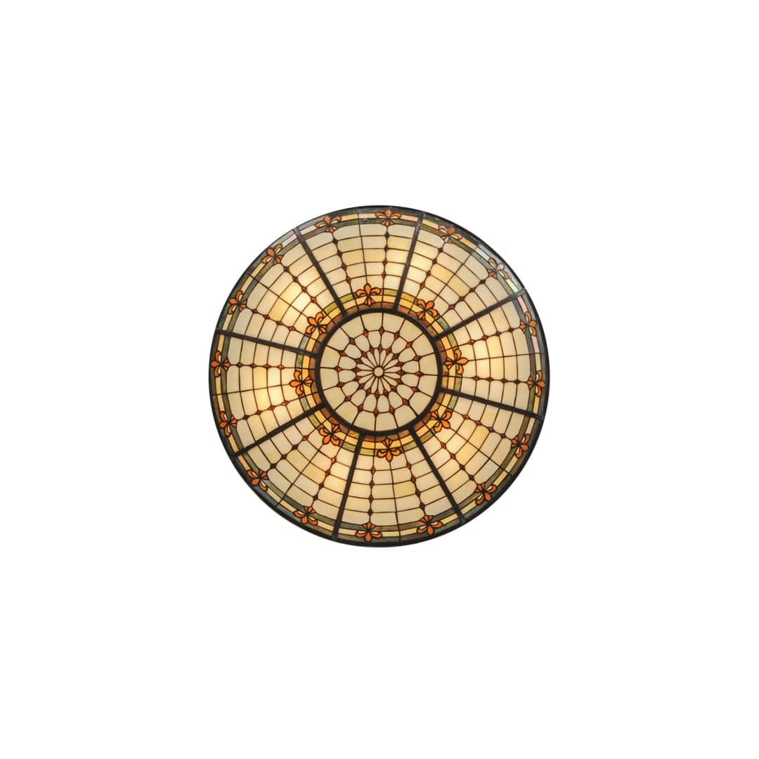 Fleur-de-lis 6 Light 36" Wide Semi-Flush Bowl Ceiling Fixture