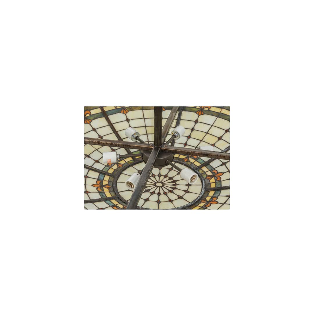 Fleur-de-lis 6 Light 36" Wide Semi-Flush Bowl Ceiling Fixture
