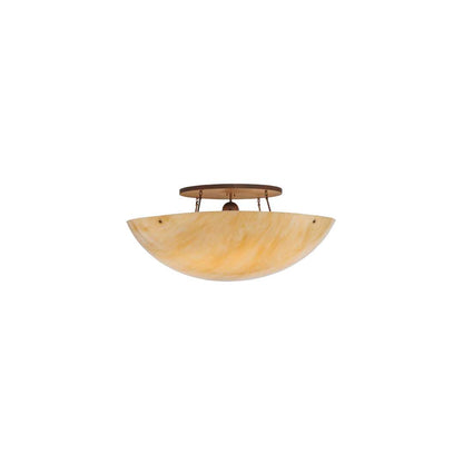 Artesia 8 Light 48" Wide Semi-Flush Bowl Ceiling Fixture - Cortez Gold Finish