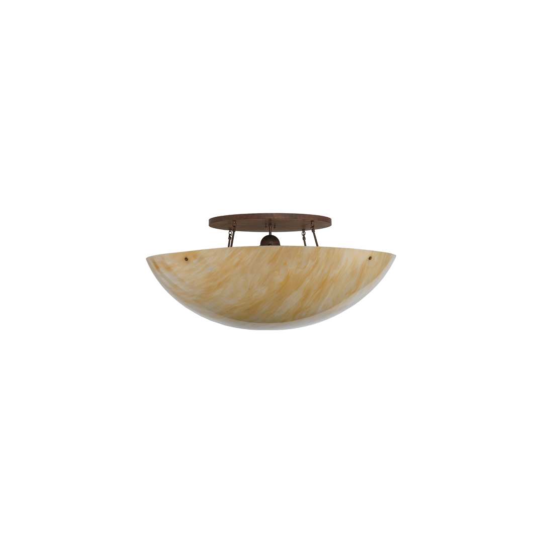 Artesia 8 Light 48" Wide Semi-Flush Bowl Ceiling Fixture - Cortez Gold Finish