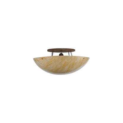 Artesia 8 Light 48" Wide Semi-Flush Bowl Ceiling Fixture - Cortez Gold Finish