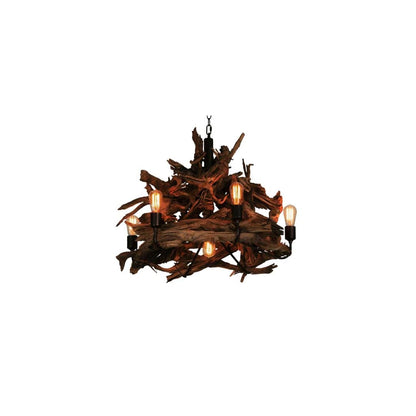 Driftwood 7 Light 30" Wide Abstract Chandelier