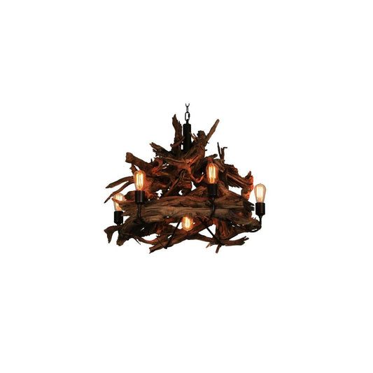Driftwood 7 Light 30" Wide Abstract Chandelier