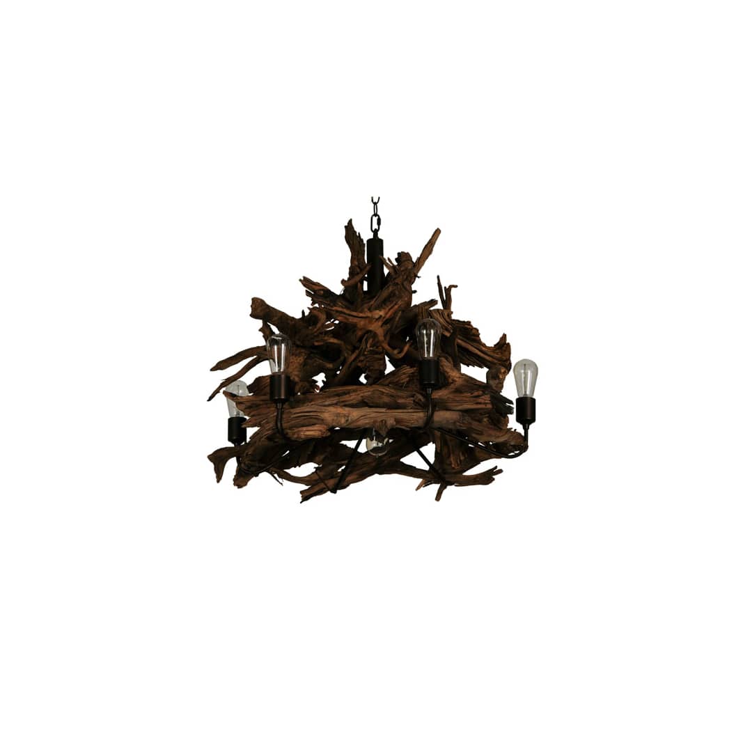 Driftwood 7 Light 30" Wide Abstract Chandelier