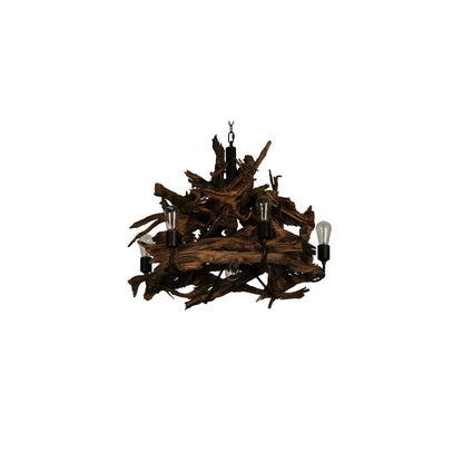 Driftwood 7 Light 30" Wide Abstract Chandelier