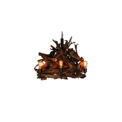 Driftwood 7 Light 30" Wide Abstract Chandelier