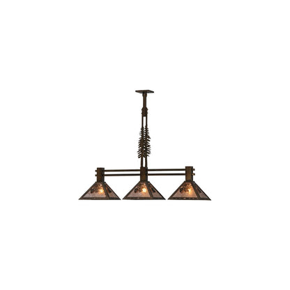 Tall Pines 3 Light 12" Wide Linear Pendant