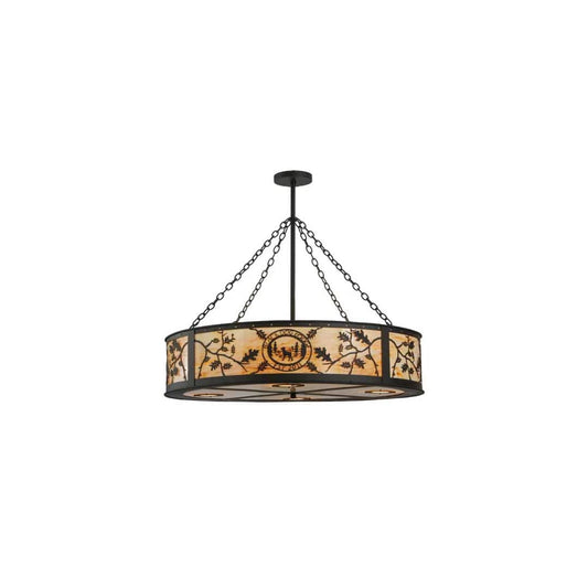 Personalized 6 Light 45" Wide Suspension Pendant