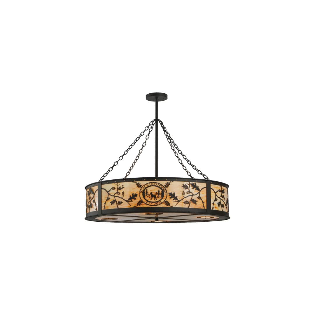 Personalized 6 Light 45" Wide Suspension Pendant