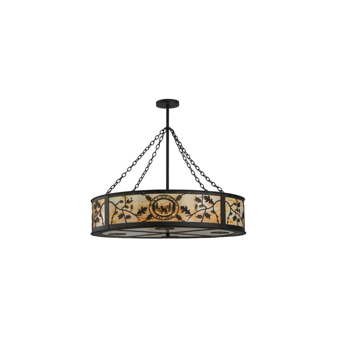 Personalized 6 Light 45" Wide Suspension Pendant