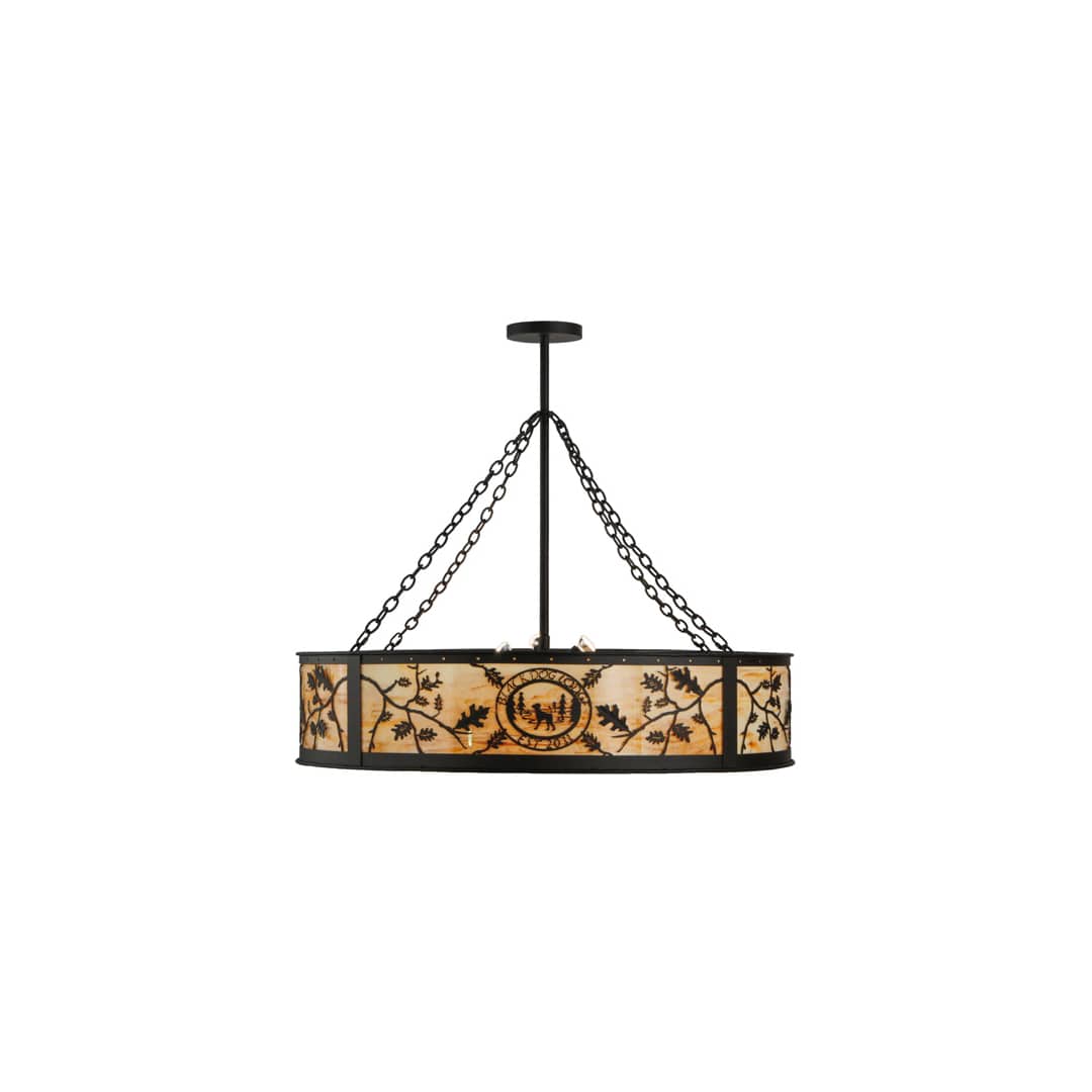 Personalized 6 Light 45" Wide Suspension Pendant