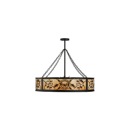 Personalized 6 Light 45" Wide Suspension Pendant