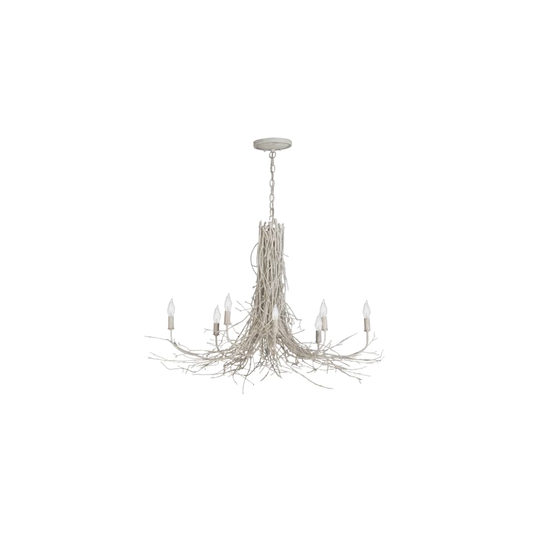 Twigs 8 Light 20" Wide Candle Style Chandelier