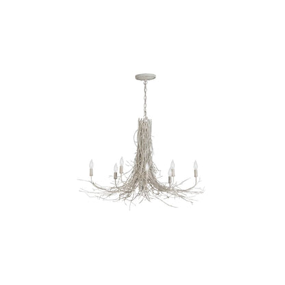 Twigs 8 Light 20" Wide Candle Style Chandelier