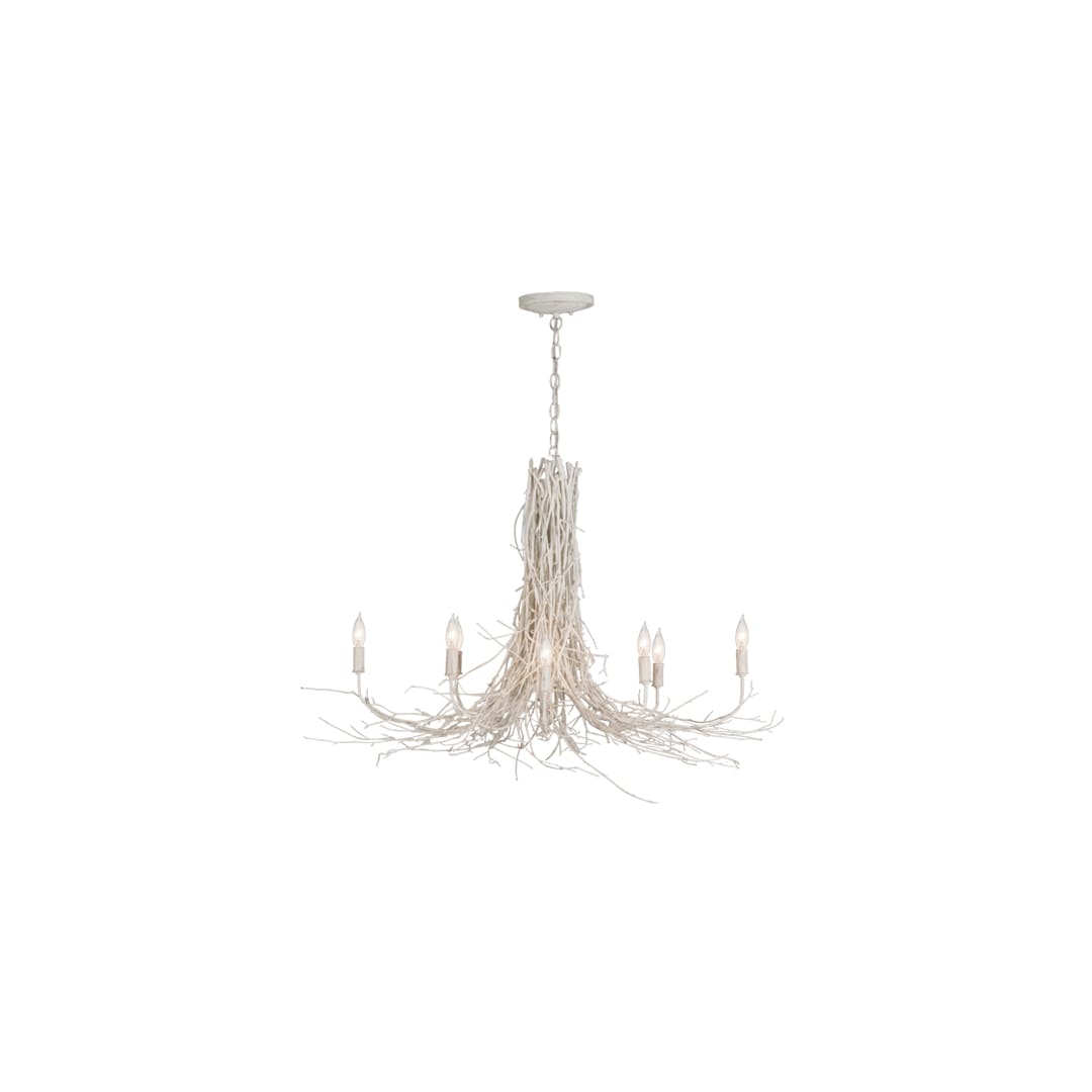 Twigs 8 Light 20" Wide Candle Style Chandelier