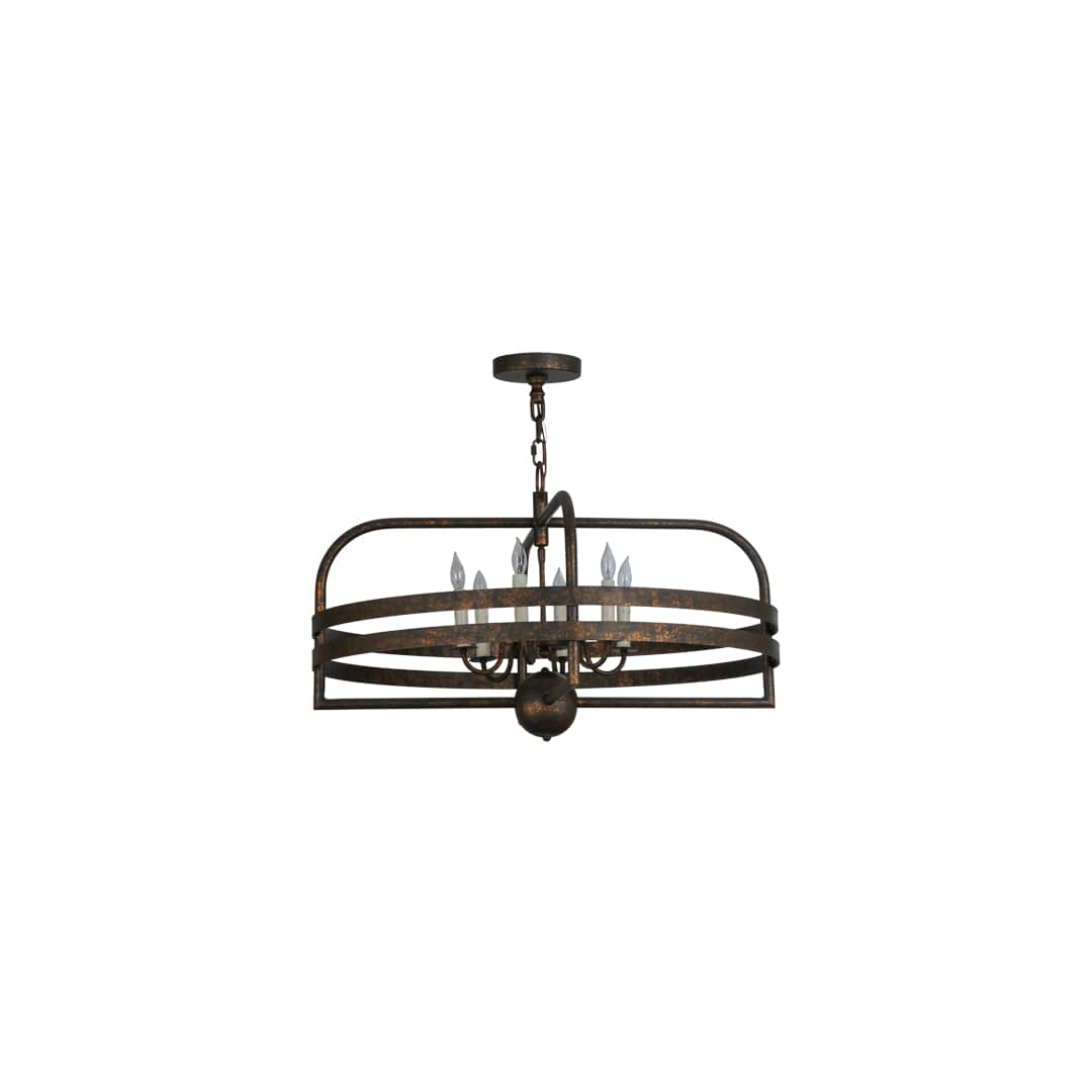 Aldari 6 Light 32" Wide Taper Candle Style Chandelier